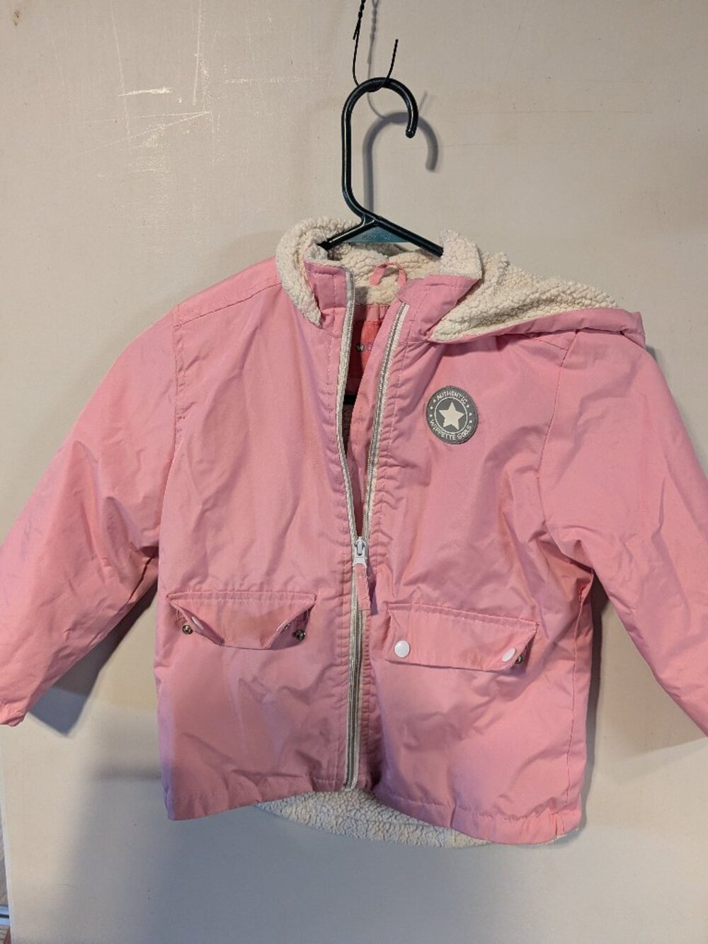 Girls Size 6 lined pink raincoat